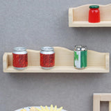 Dollhouse Wall Shelf Miniature Wooden Shelves 1: 12 Scale Tiny Wood Storage Rack Models for Doll House Room Furniture Accessories