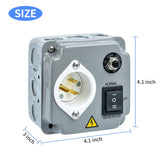 Outdoor Generator Transfer Switches, Briidea 15 Amp 120V Generator Manual Transfer Switch